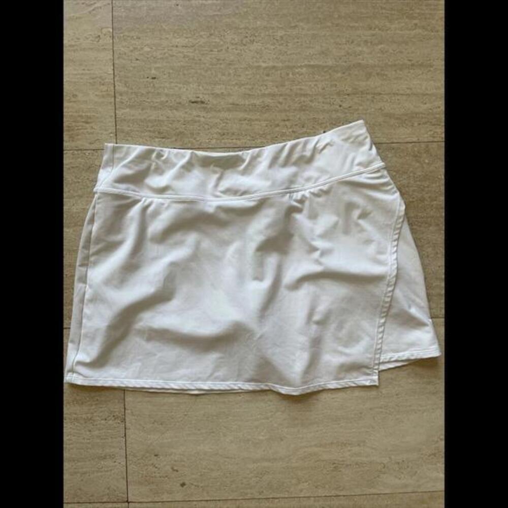 Athleta XL White Skort Tennis Pickaball‎ Running Gym